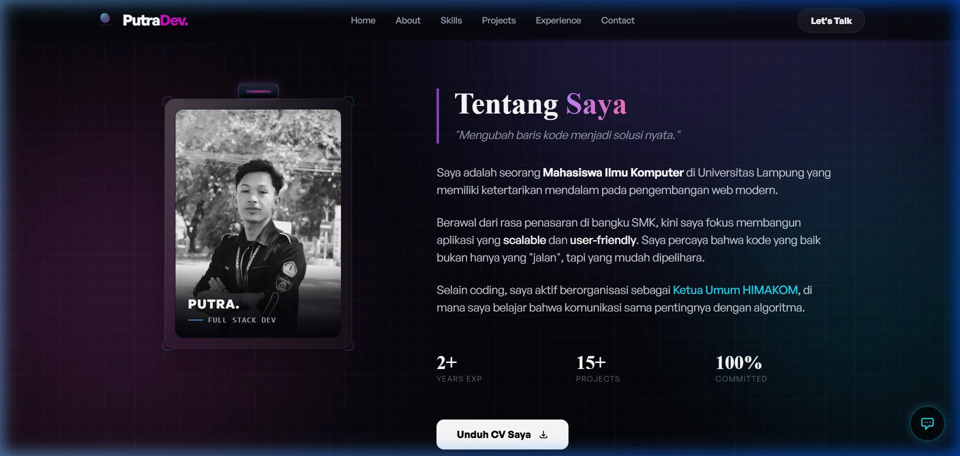 Filosofi Rekayasa Perangkat Lunak, Pengalaman Organisasi, & Perjalanan Karier